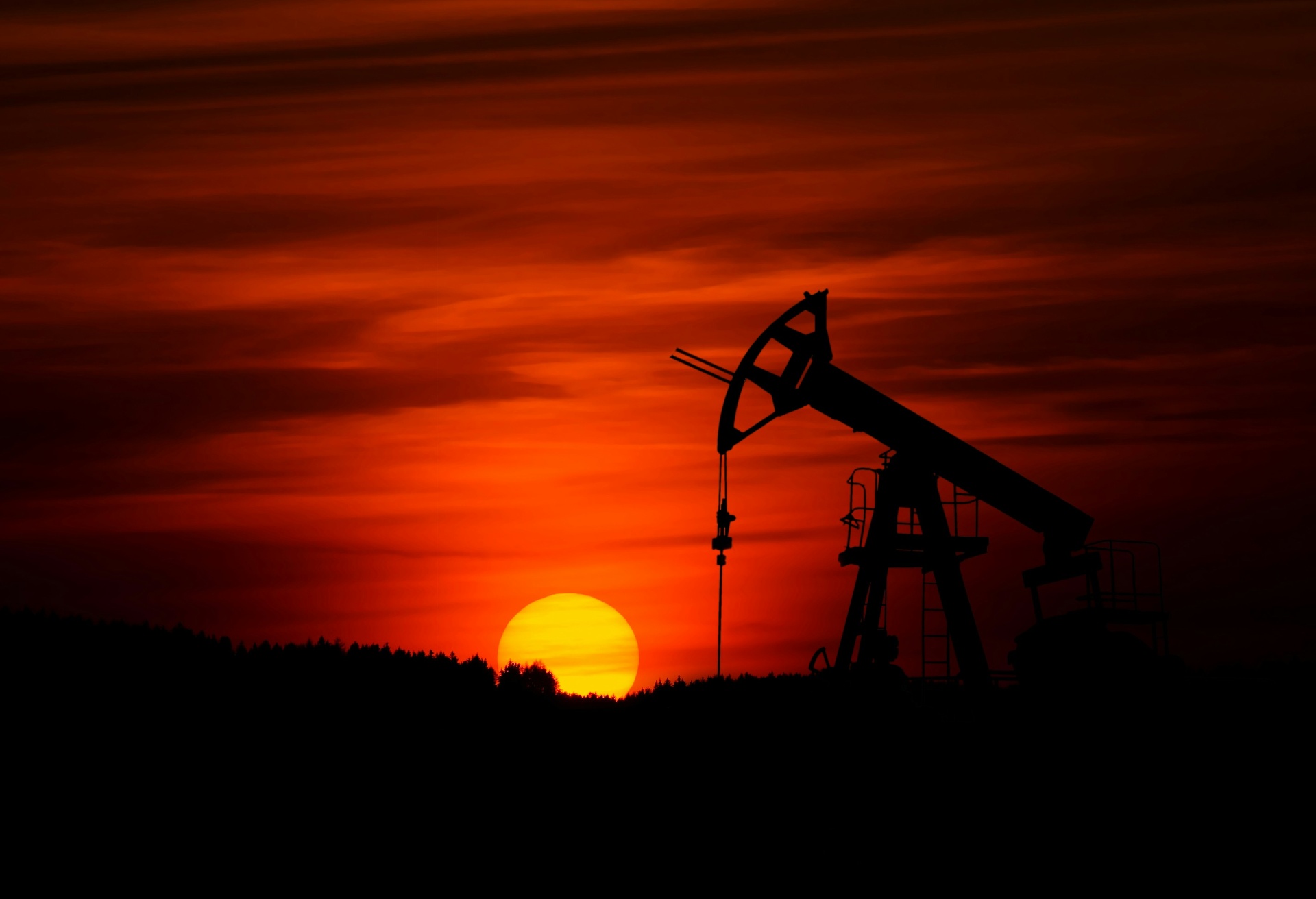 Infraestructura petrolera como representación de los recursos energéticos de Venezuela.